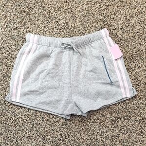Mighty Fine | Gray and Pink Athletic Shorts